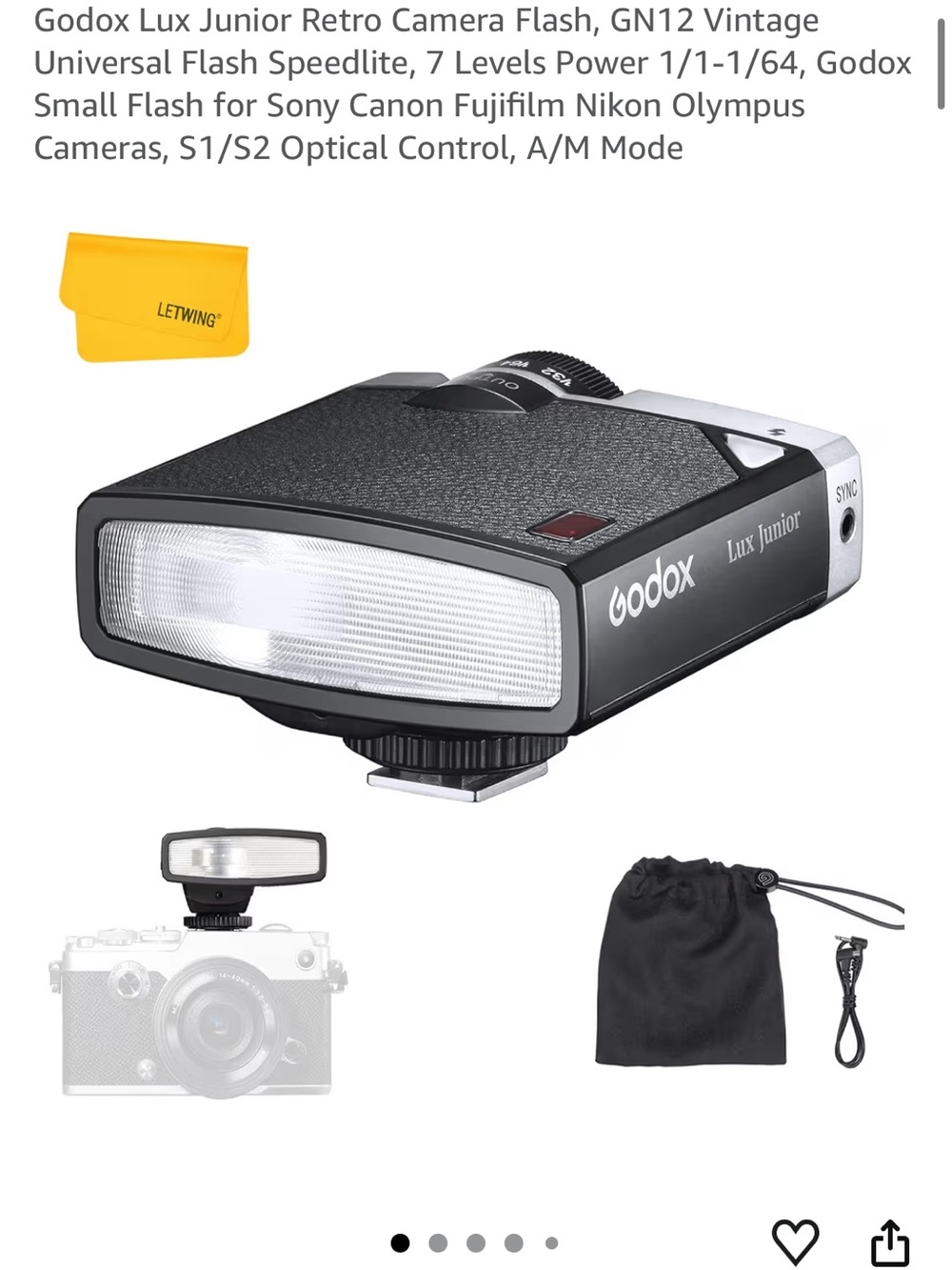 Godox Lux Junior Retro Camera Flash